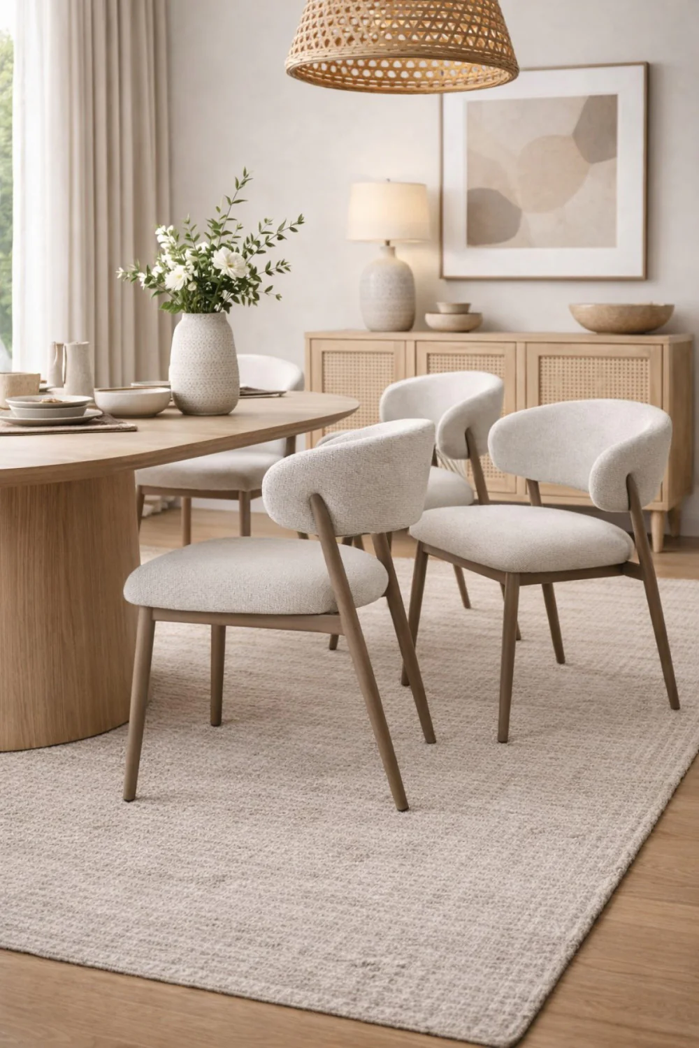 Abbott Dining Chair - Soft Grey - Set of Two - Image 8