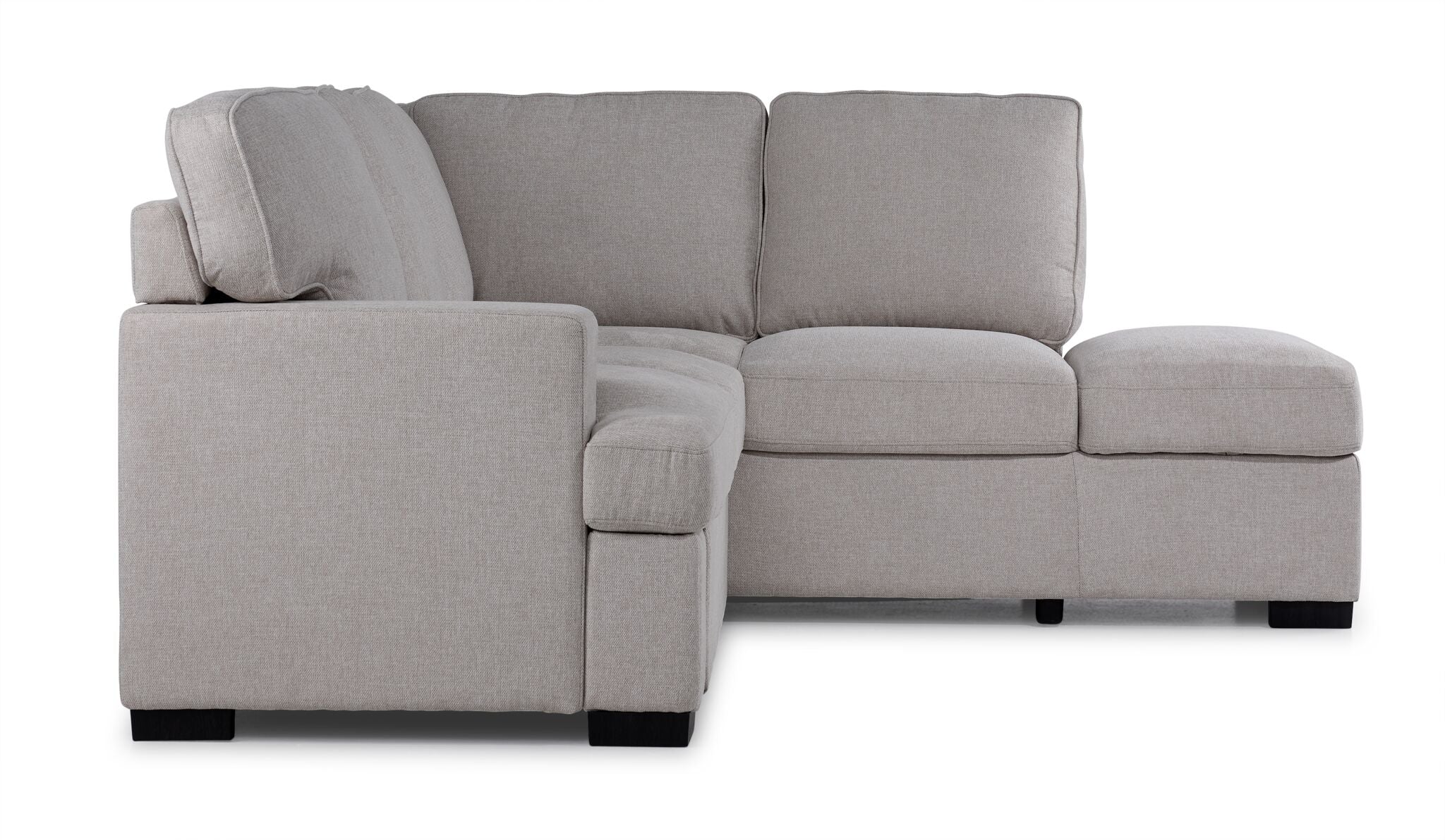 Adara 2-Piece Sectional with Left-Facing Pop-Up Bed - Beige - Image 4