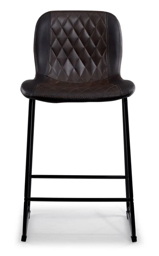 Adrien Upholstered Counter Height Stool - Brown - Image 2