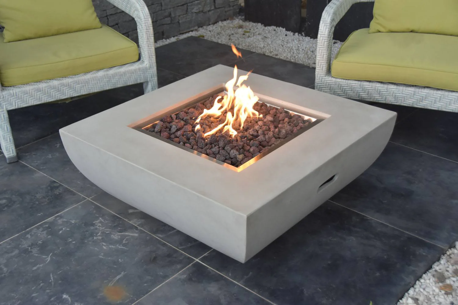 Agung Concrete Lava Stone Fire Table – Propane - Image 2