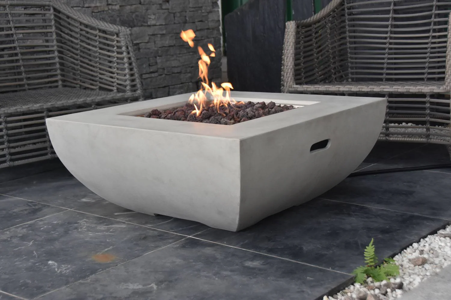 Agung Concrete Lava Stone Fire Table – Propane - Image 3