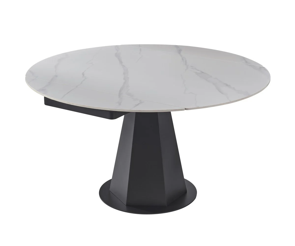 Akira Extendable Dining Table - Snowy White - Image 2
