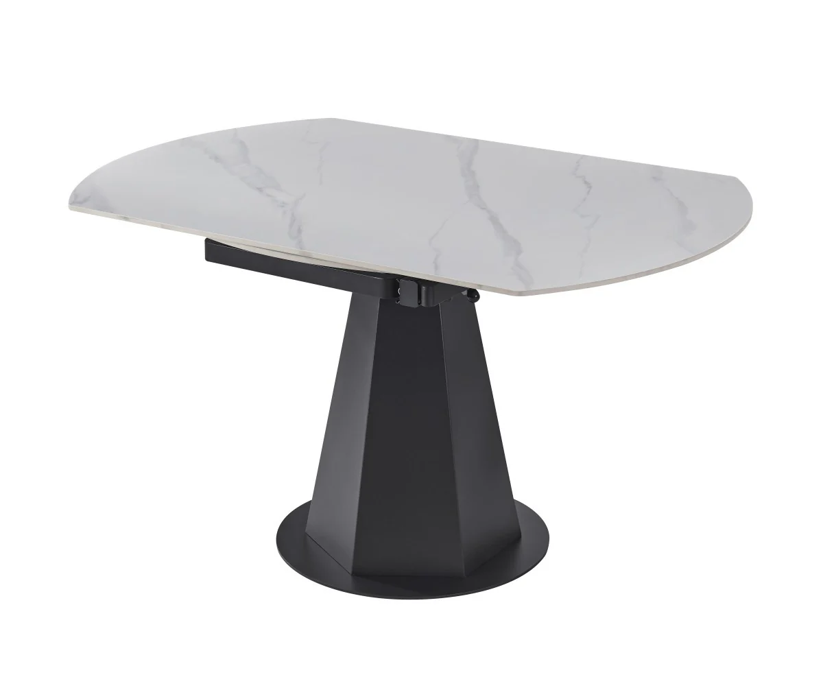 Akira Extendable Dining Table - Snowy White - Image 4