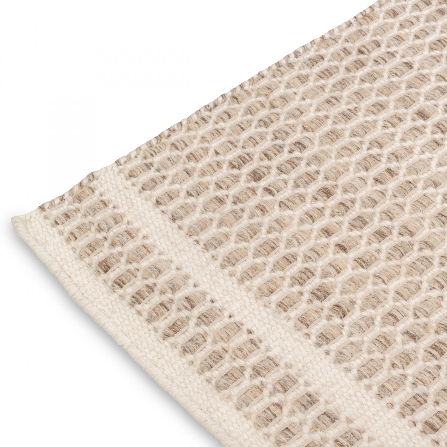 Alaska Reversible Modern Rug - 9' x 12' - Beige/Brown - Image 4