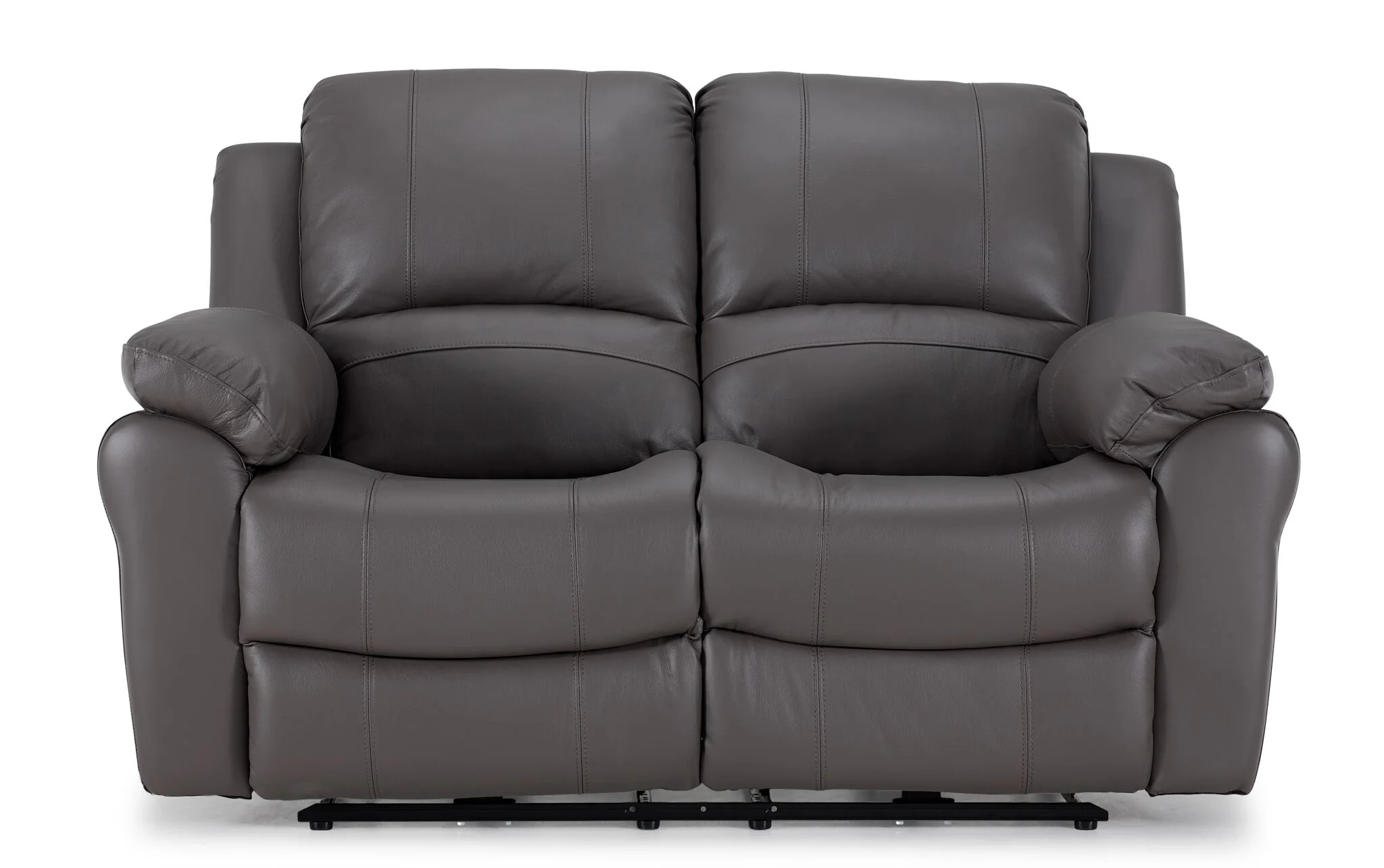 Alba Leather Power Reclining Loveseat - Grey - Image 2