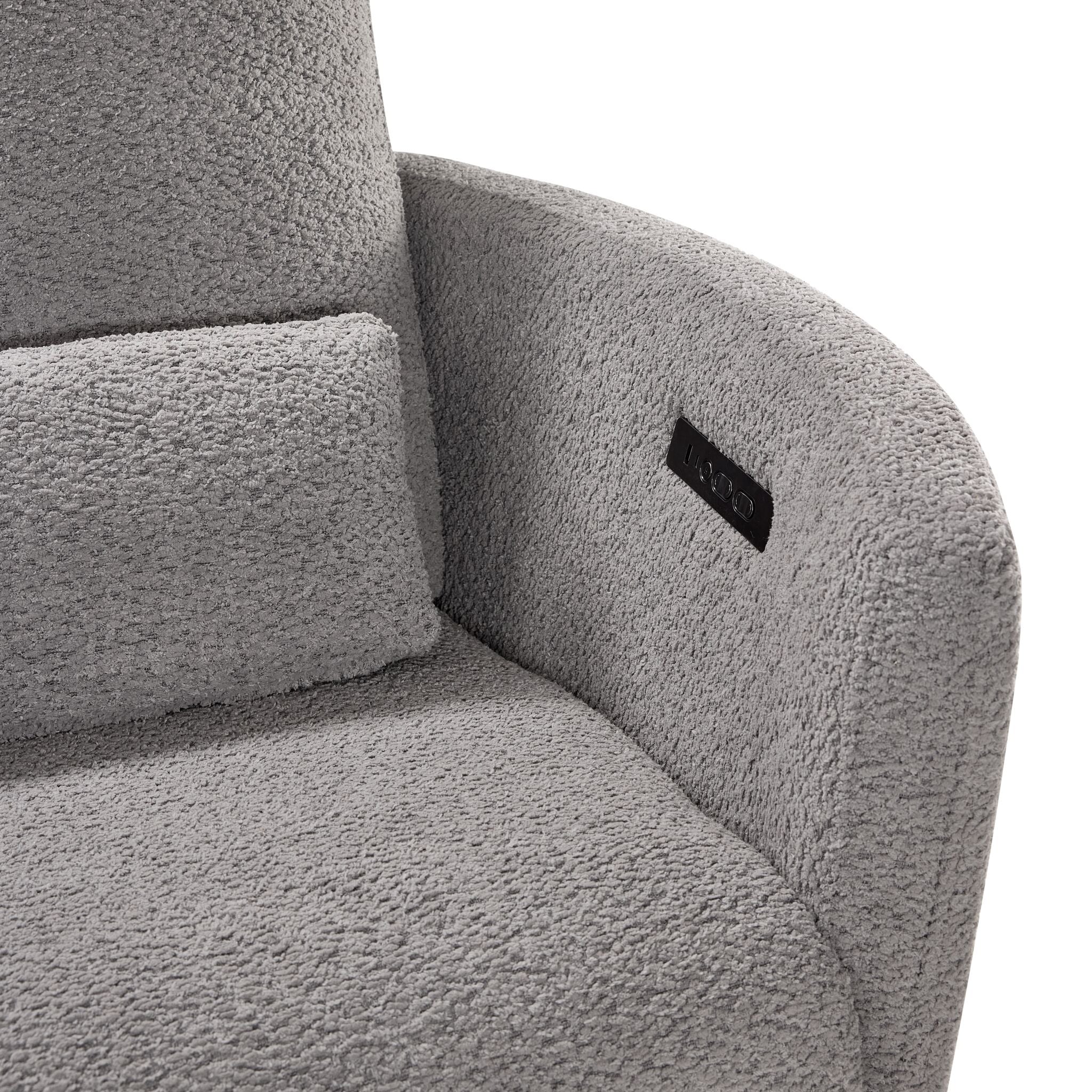Alexis Power Reclining Sofa and Loveseat Set - Grey - Image 5