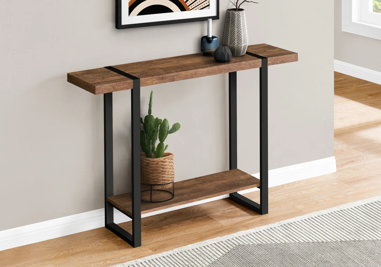 Allen Sofa Table - Rustic Brown - Image 2