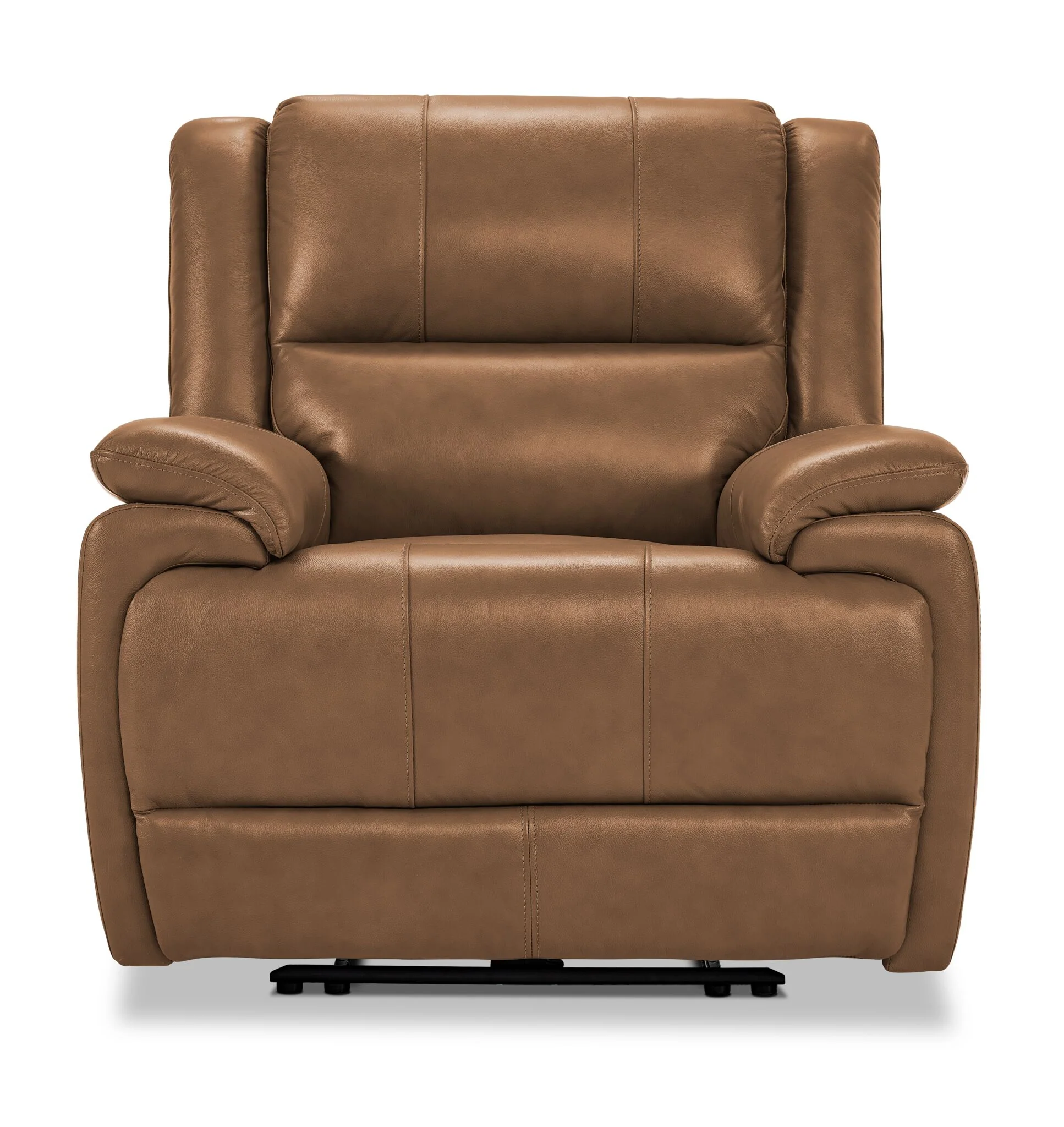 Allie Leather Dual Power Recliner - Canyon - Image 2