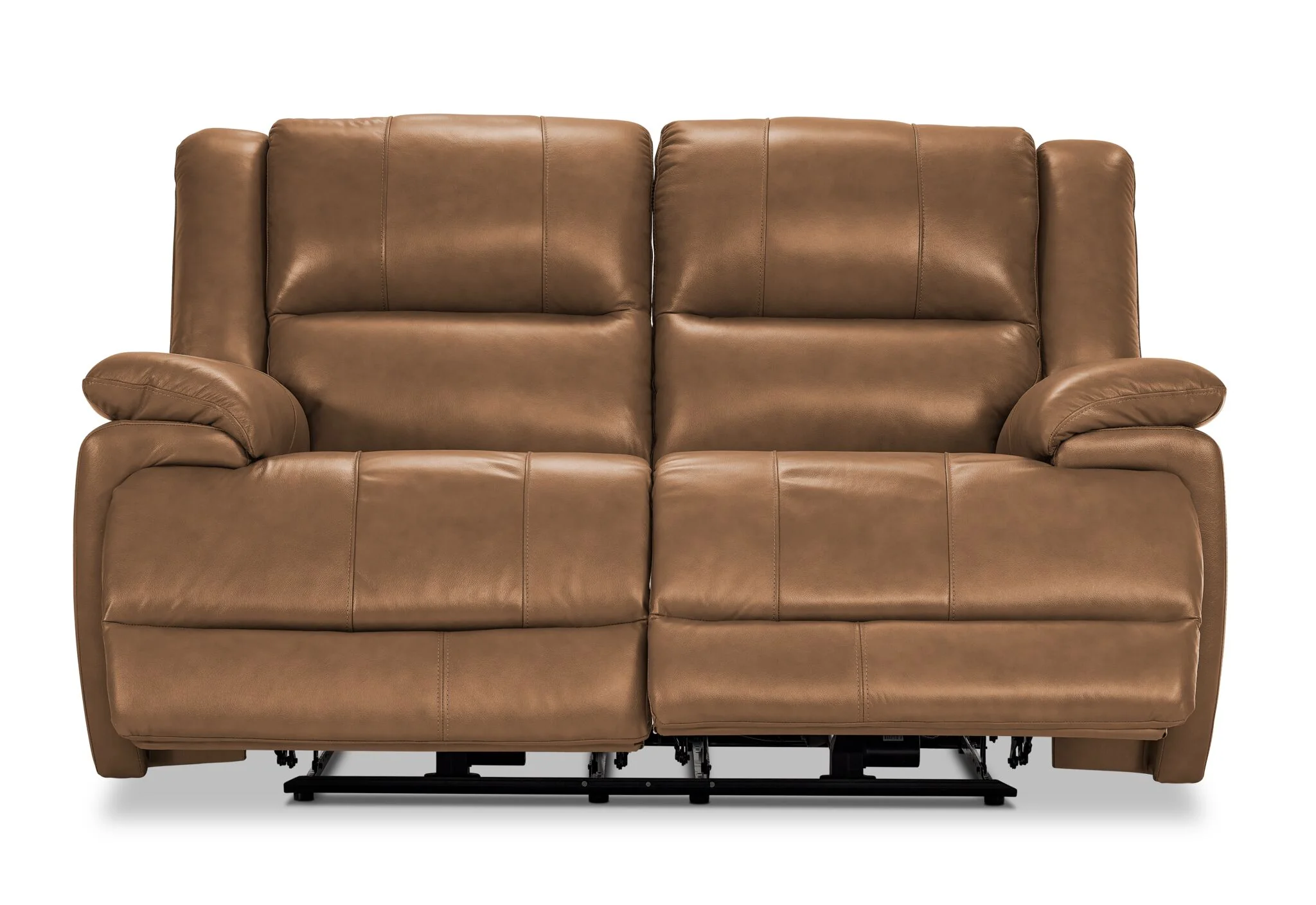 Allie Leather Dual Power Reclining Loveseat - Canyon - Image 5