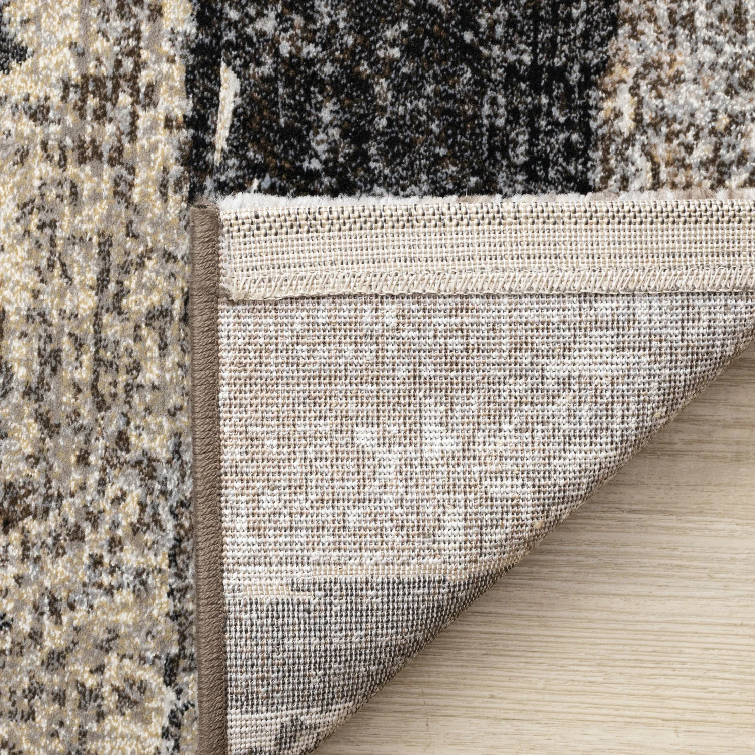 Allure Modern Dark Area Rug - 5' X 8' - Black/Brown - Image 11