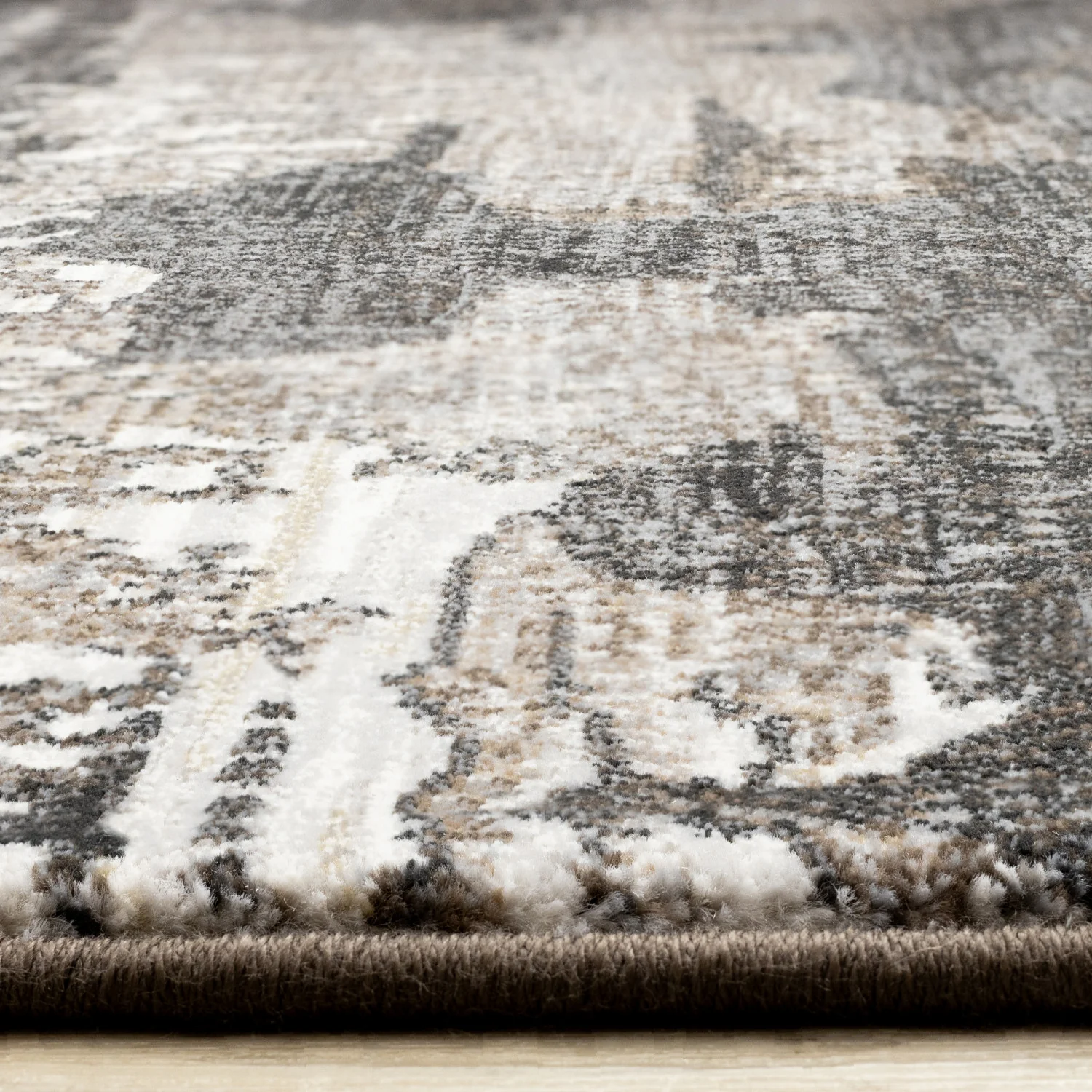 Allure Modern Dark Area Rug - 5' X 8' - Black/Brown - Image 5