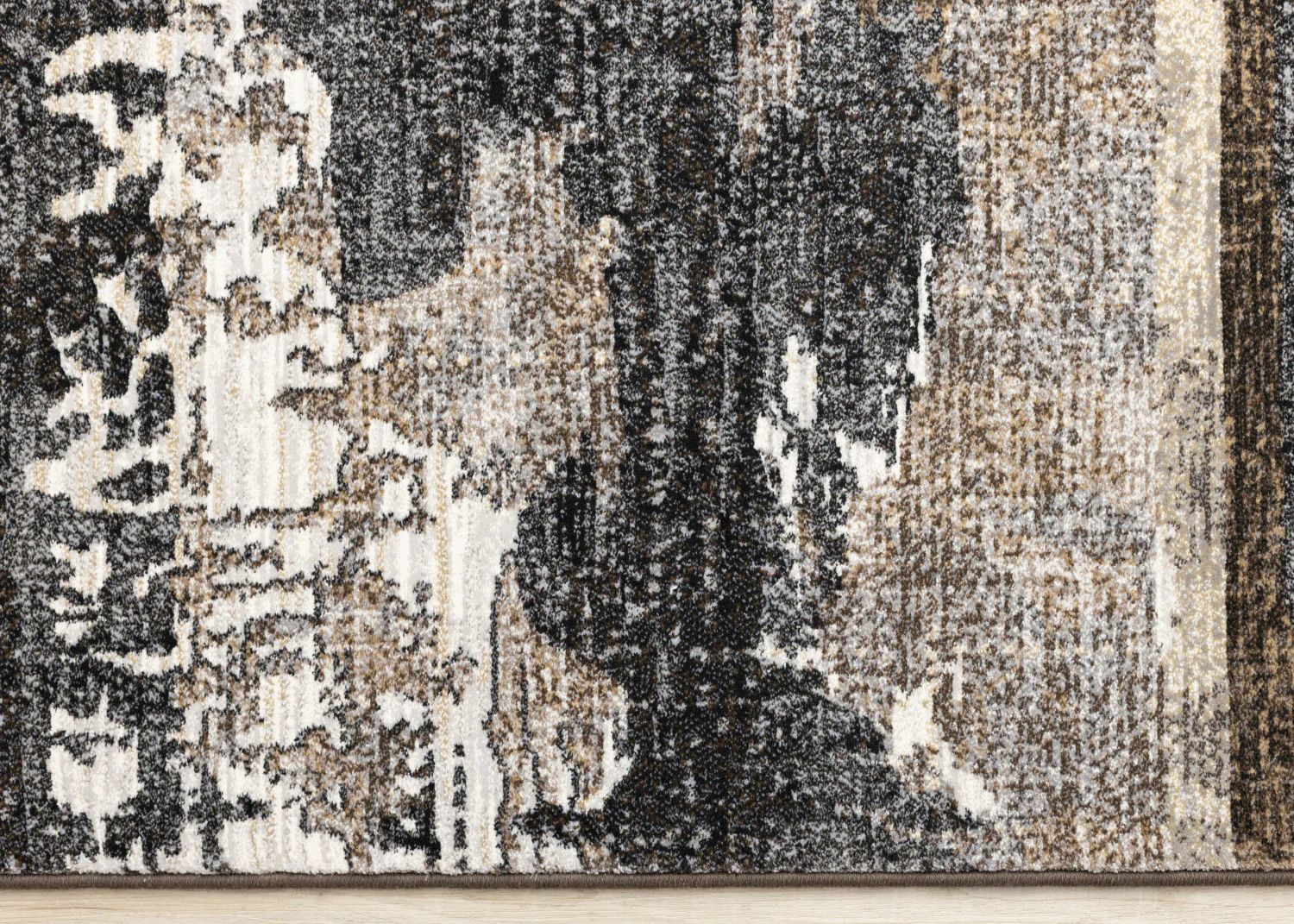 Allure Modern Dark Area Rug - 8' X 11' - Black/Brown - Image 9