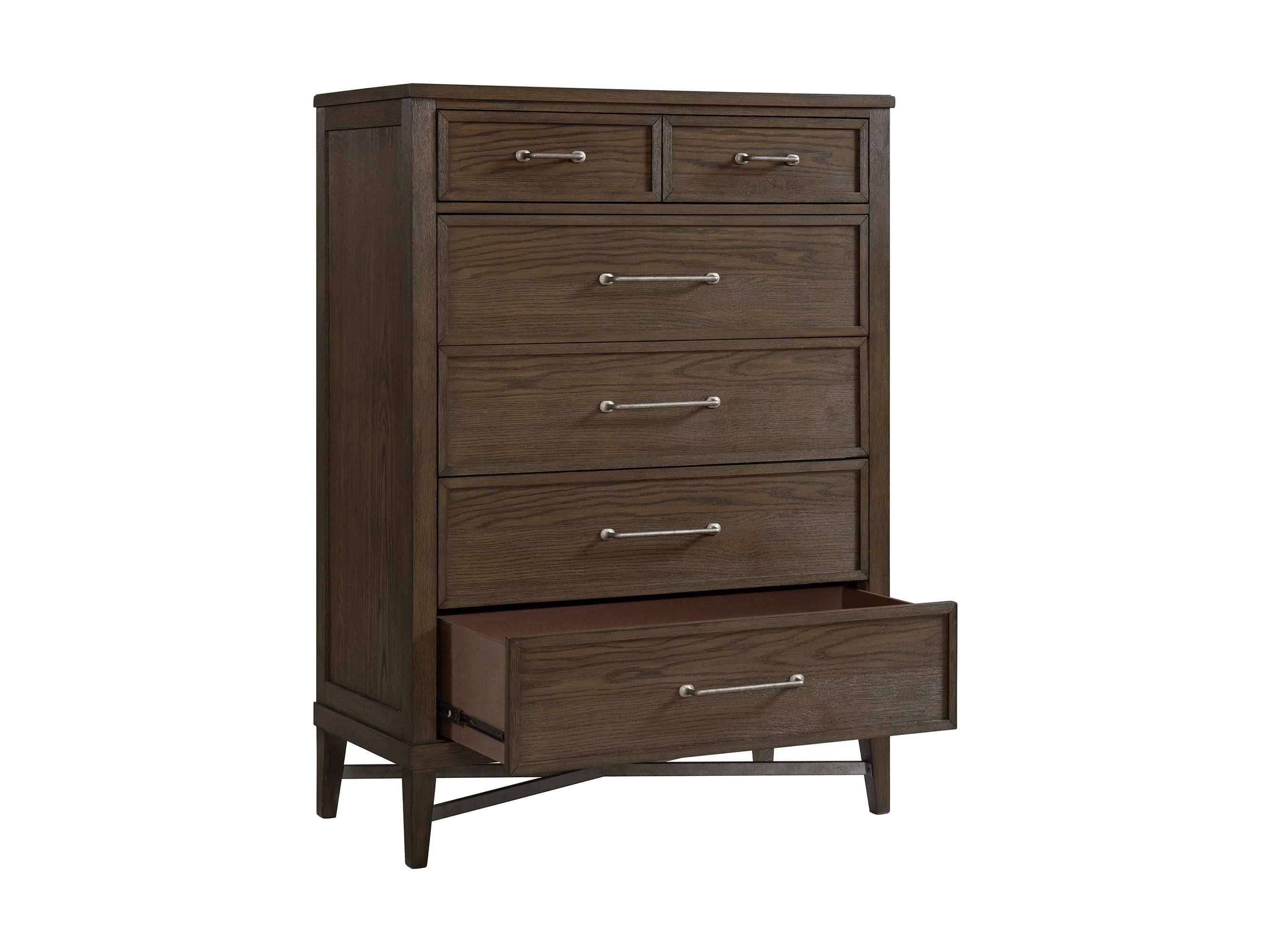 Alonso 5 Drawer Chest - Weathered Oak - Image 2