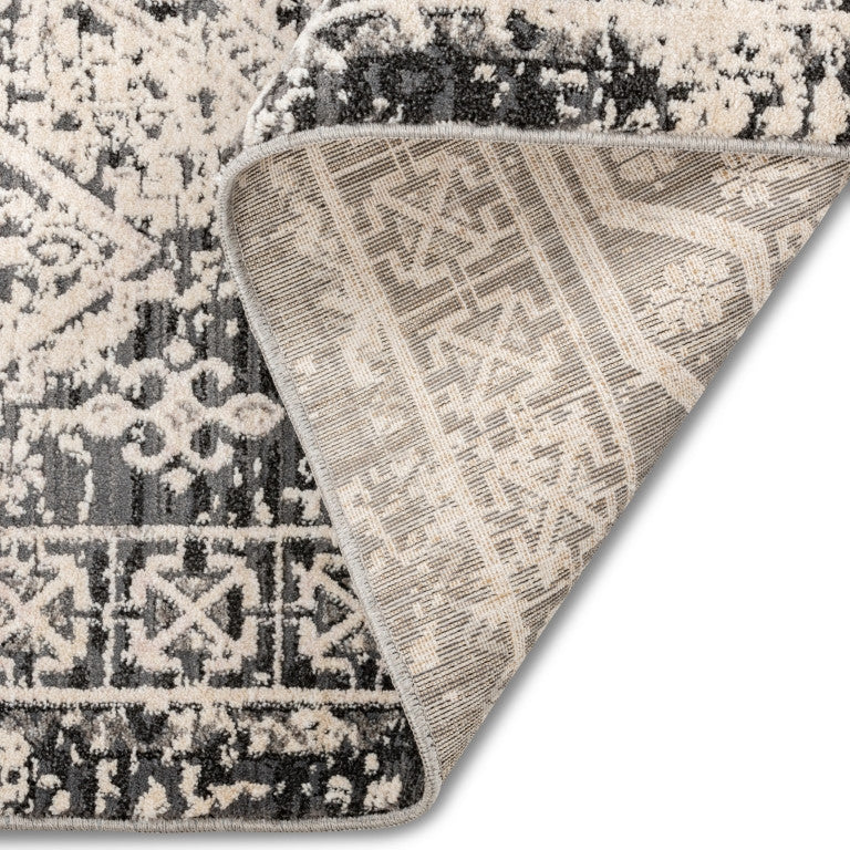 Alpena Traditional Rug - 5' x 8' - Black/Grey - Image 2