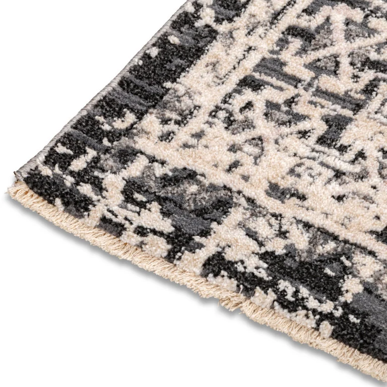 Alpena Traditional Rug - 5' x 8' - Black/Grey - Image 3