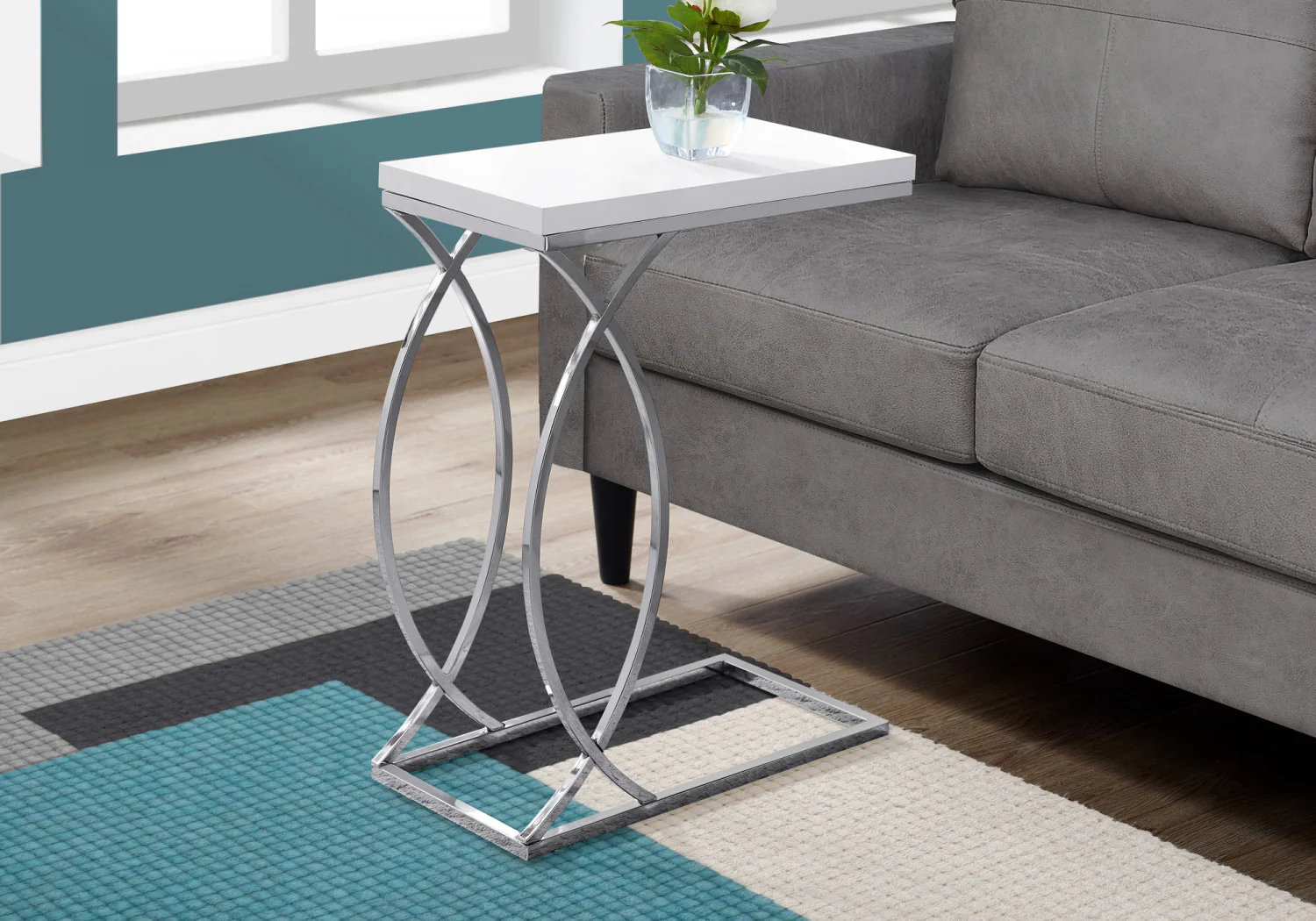 Alva Side Table - White - Image 2