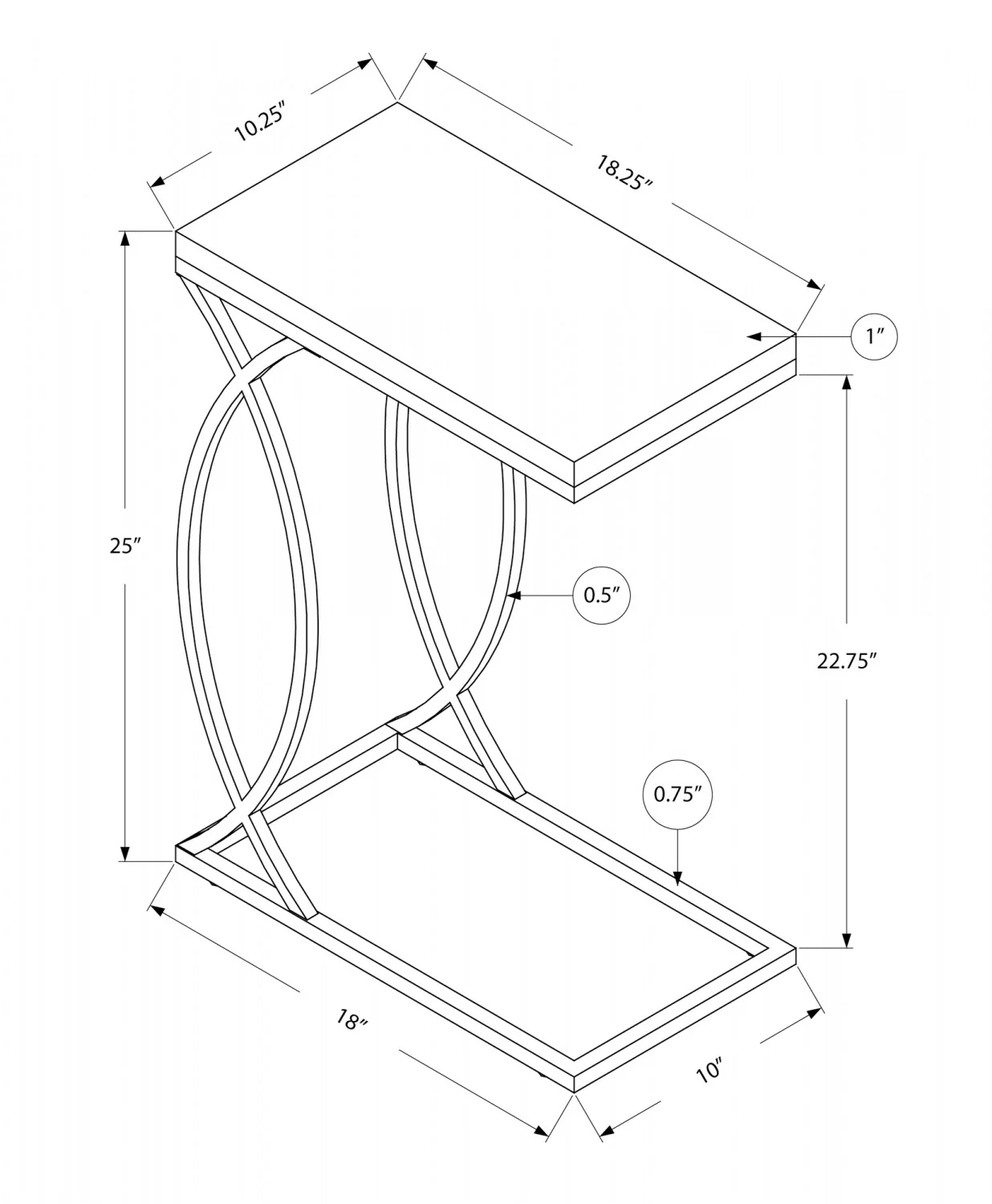 Alva Side Table - White - Image 3