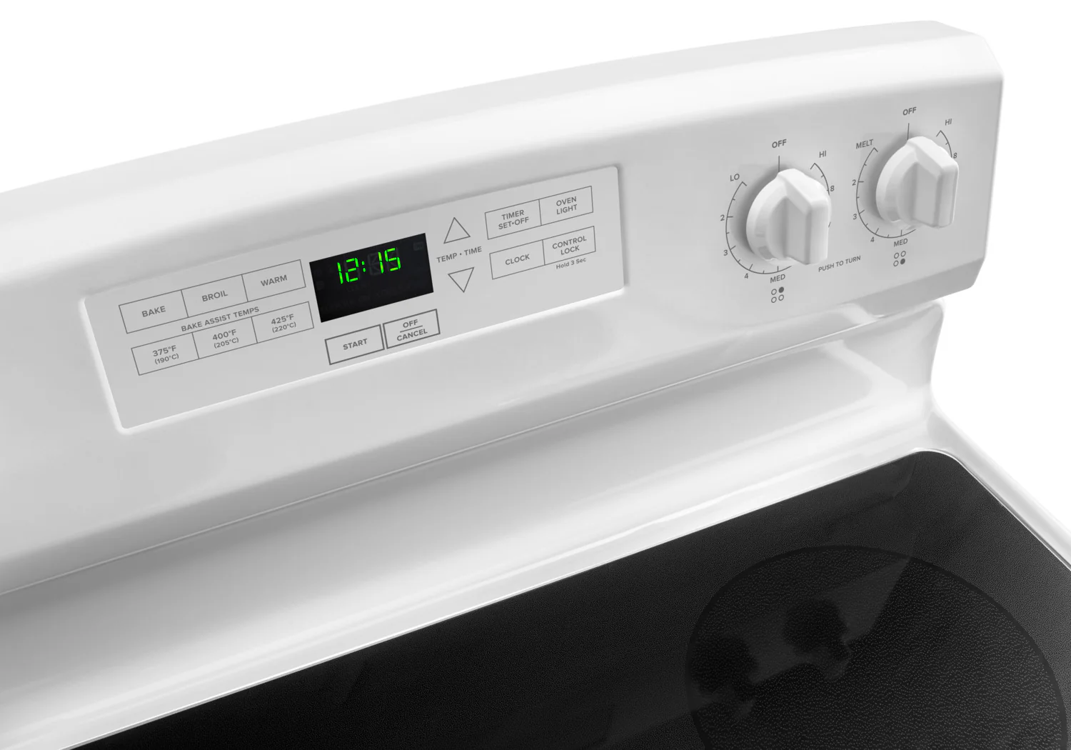Amana White Freestanding Electric Range (4.8 Cu. Ft.) - YAER6303MFW - Image 3
