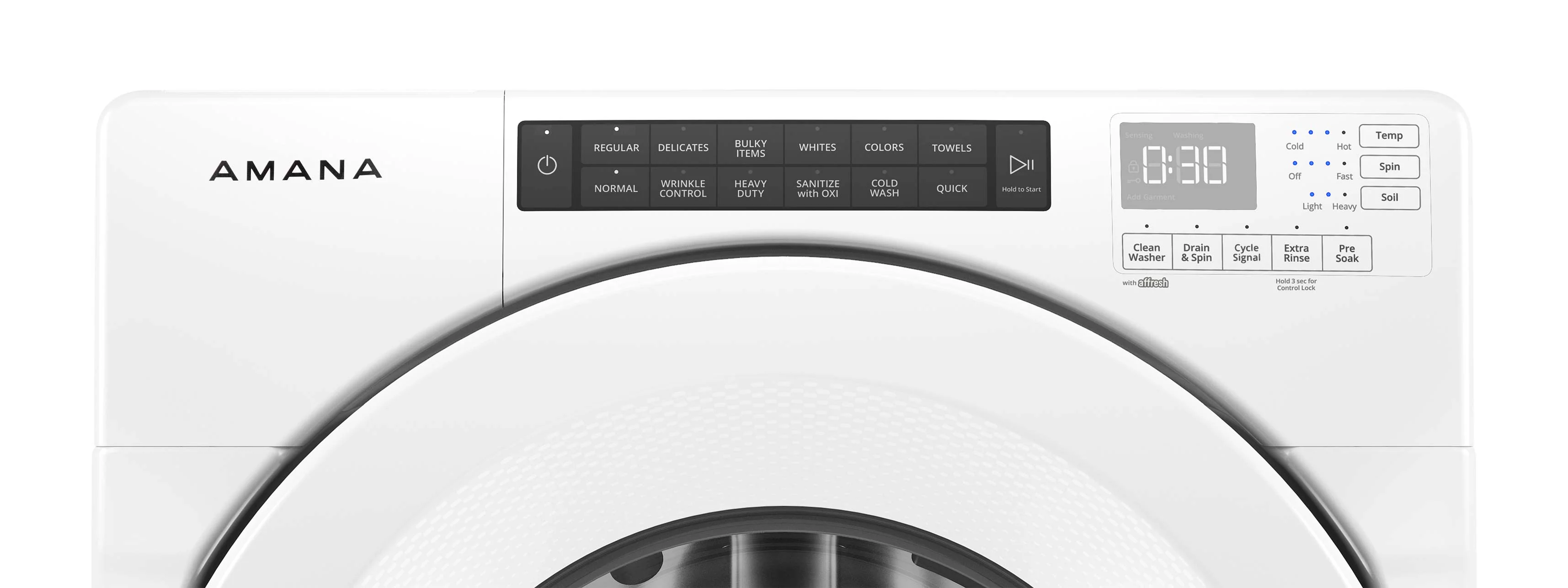 Amana White Front Load Washer (5.0 Cu.Ft.) - NFW5800HW - Image 4