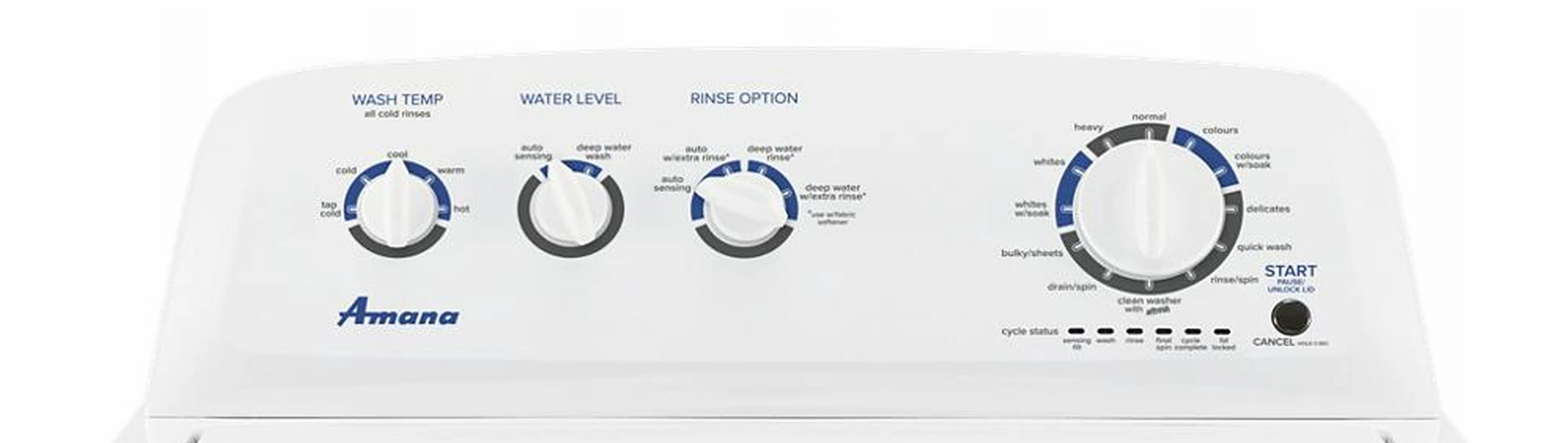 Amana White Top Load Washer (4.4 Cu.Ft.) - NTW4519JW - Image 2