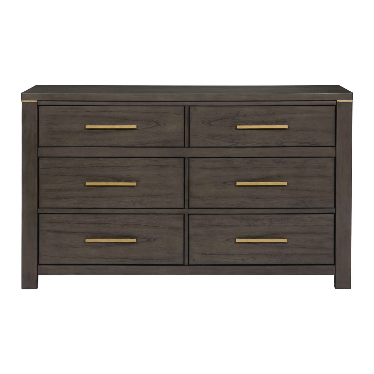 Amara 6 Drawer Dresser - Greyish Brown - Image 3