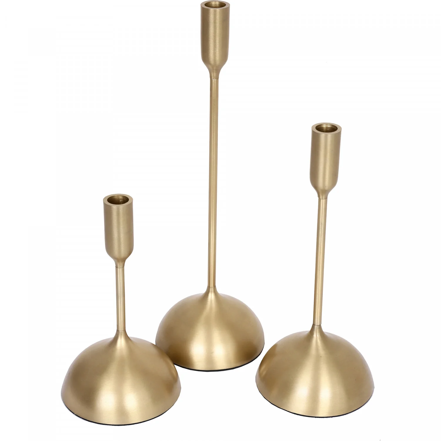 Amber Candle Holder - Gold - Set of Three - Image 2