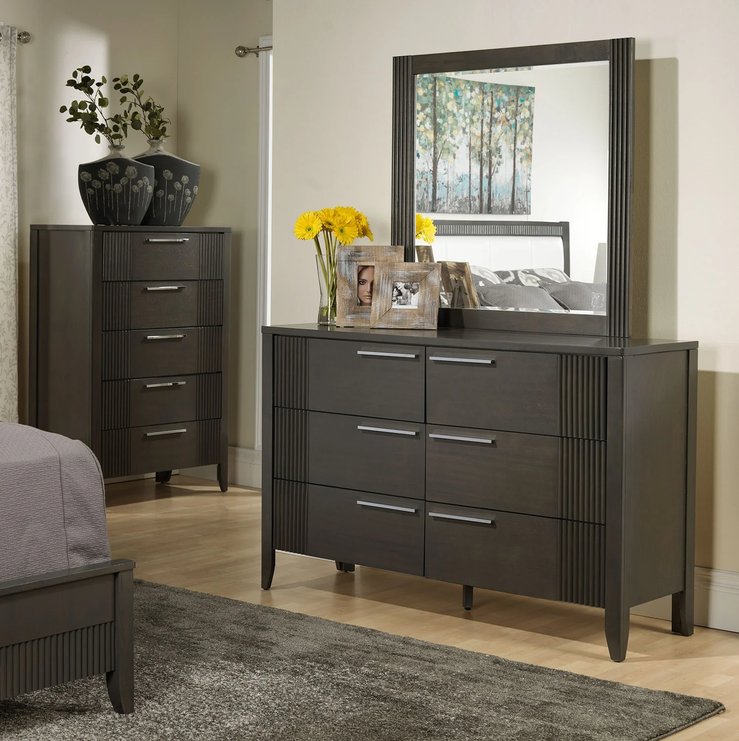Amy Mirror - Grey - Image 4