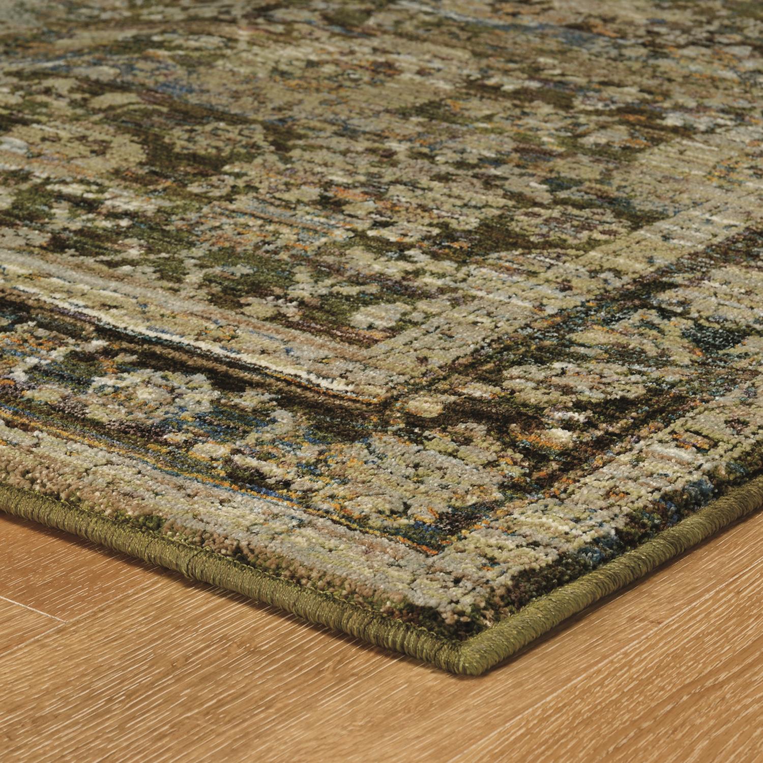 Angelica W7125CL Distressed Traditional Area Rug (6'7"X9'6") - Image 2