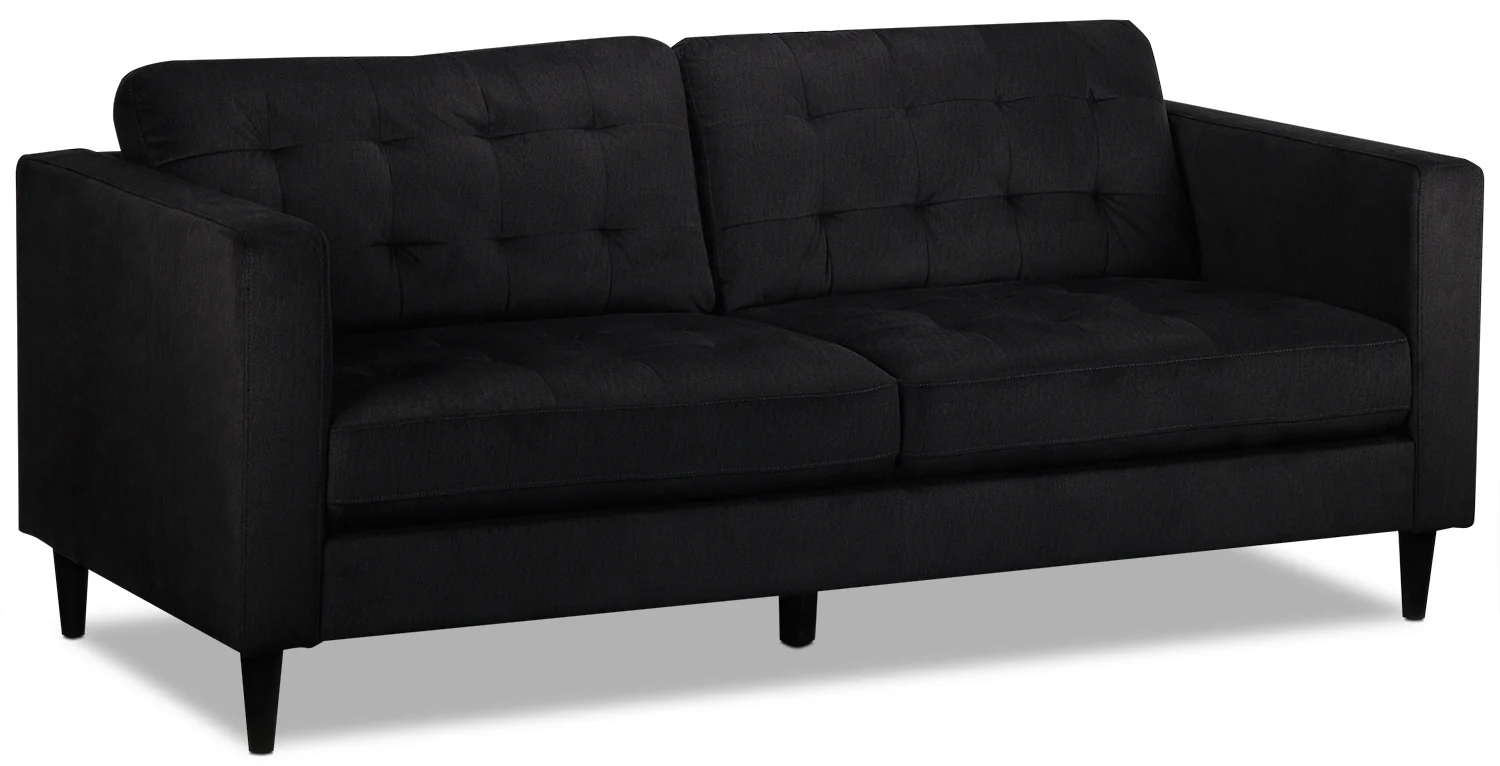 Anthena Sofa and Loveseat Set - Charcoal - Image 5