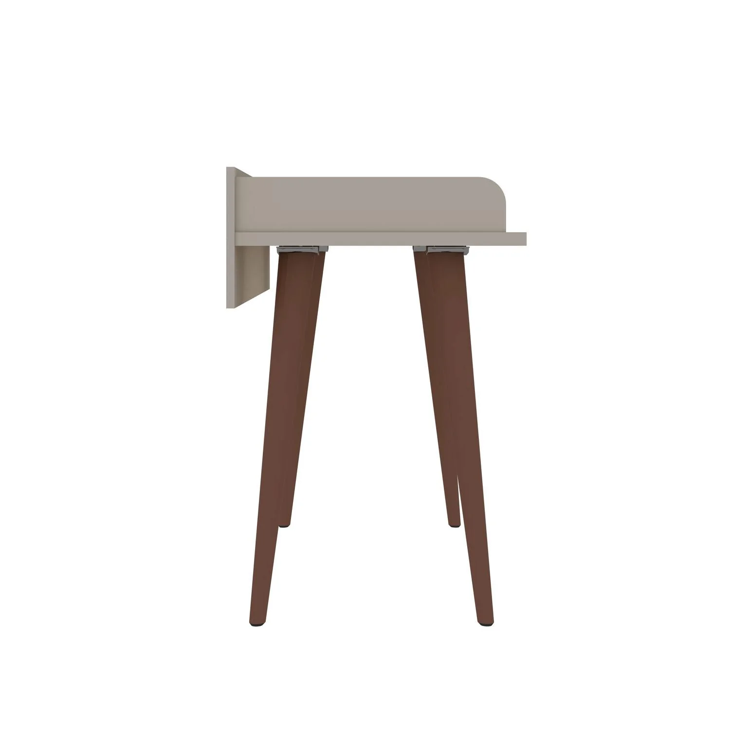 Applesham Compact Office Desk - Off White - Image 5