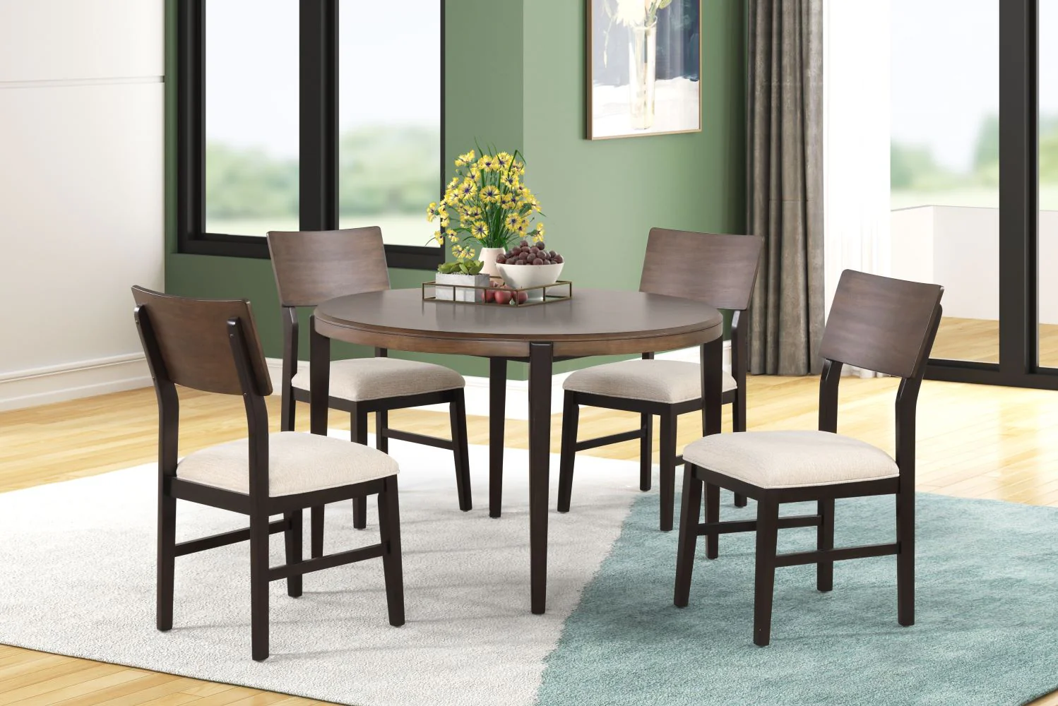 Arabella Side Chair - Black, Brown - Image 2