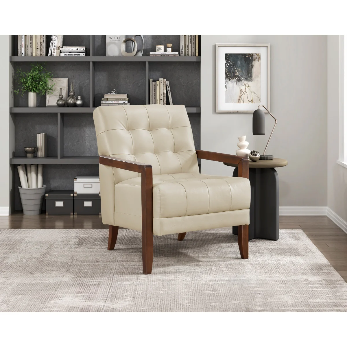 Archam Accent Chair - Beige - Image 2