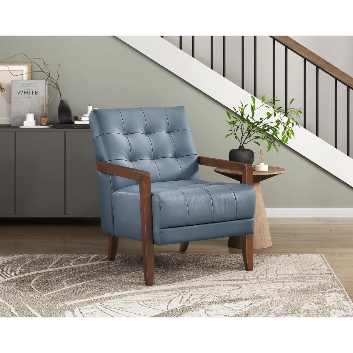 Archam Accent Chair - Blue - Image 2