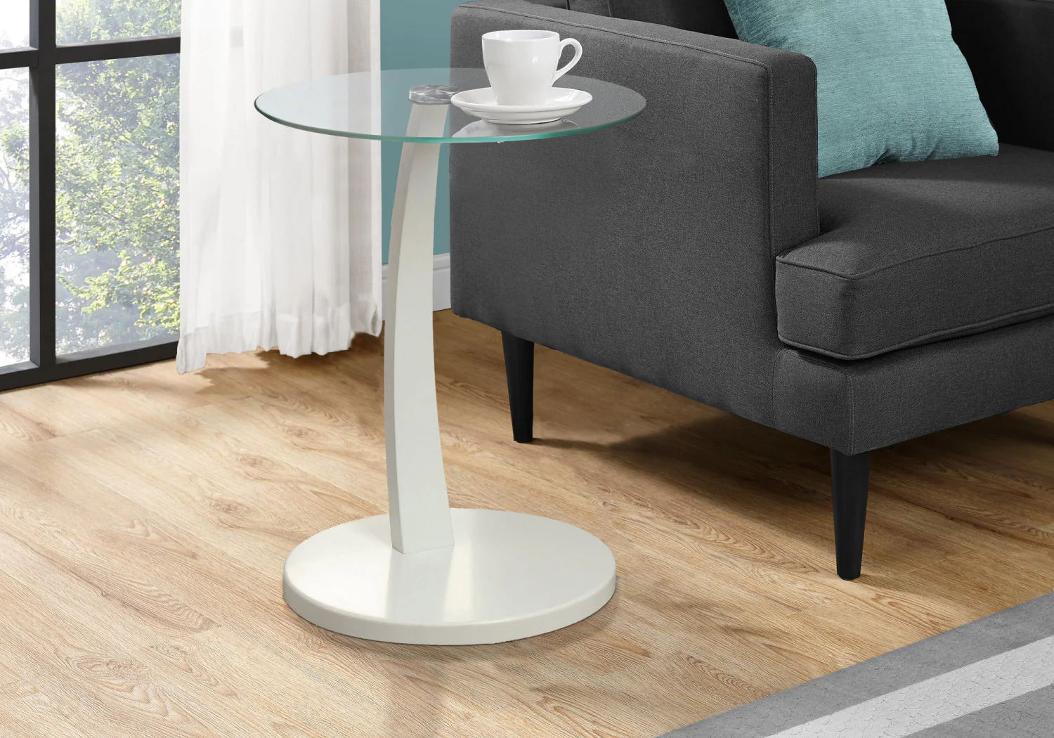 Arell Side Table - White - Image 2