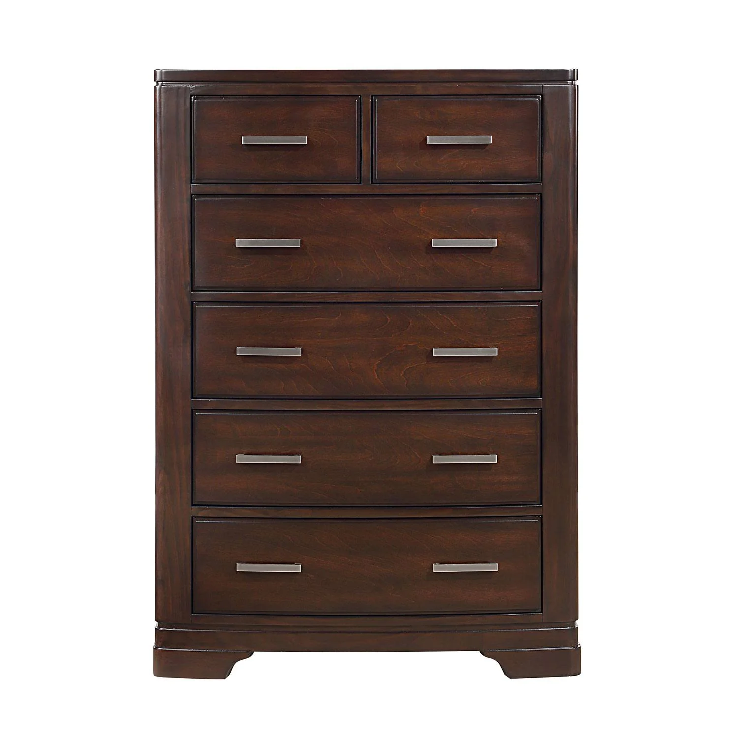 Arista 6-Drawer Chest - Brown Cherry - Image 4