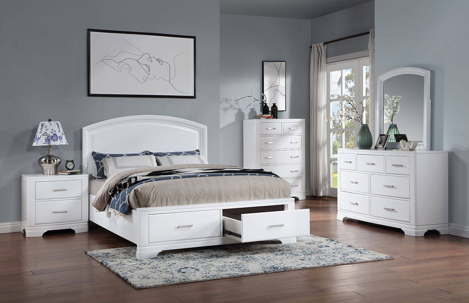 Arista 6-Drawer Chest - White - Image 2