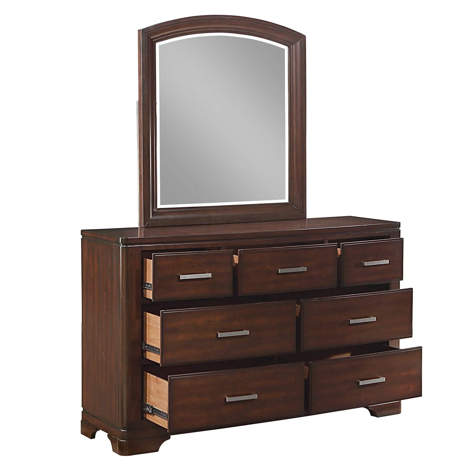 Arista 6-Piece Full Storage Bedroom Package - Brown Cherry - Image 8