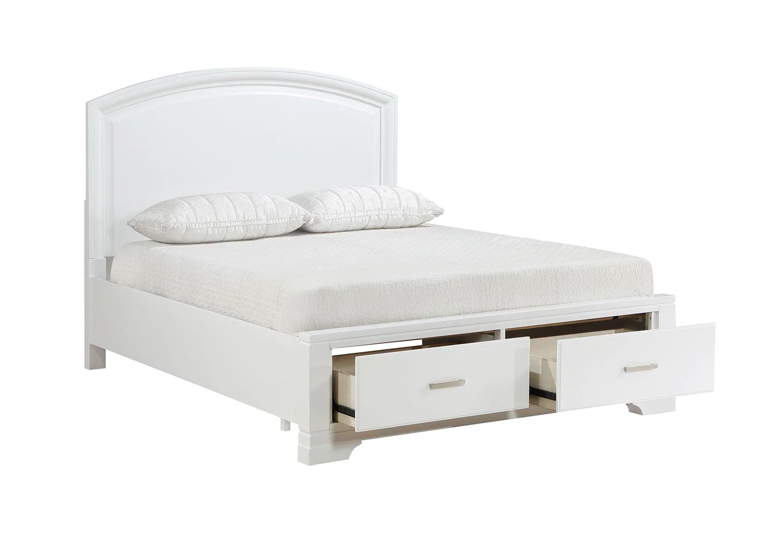 Arista 6-Piece Full Storage Bedroom Package - White - Image 2
