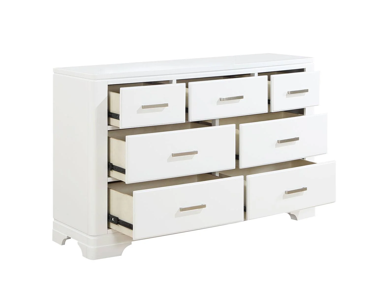 Arista 7-Drawer Dresser - White - Image 3