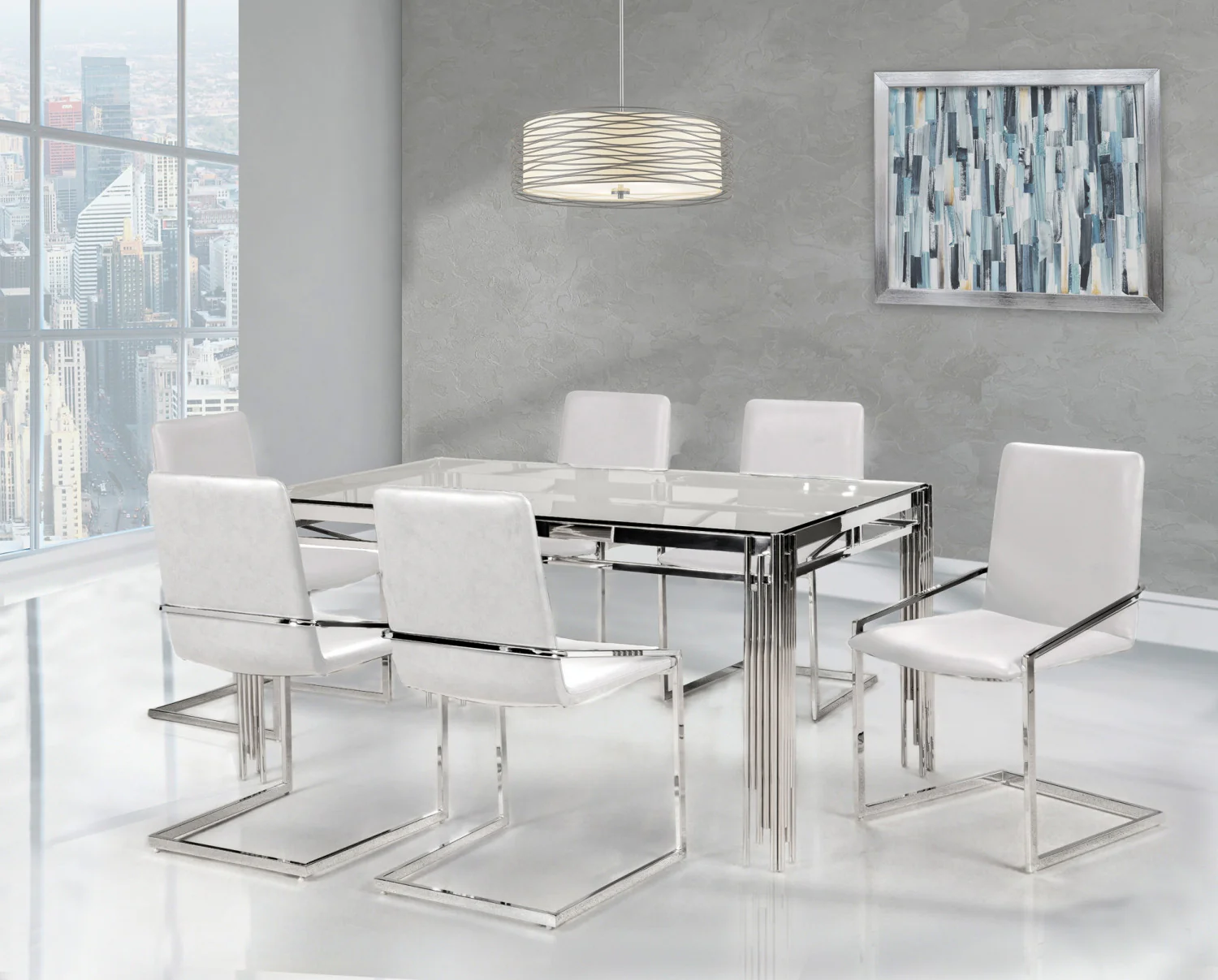 Ariya Dining Chair - White - Set Of Two - Image 2