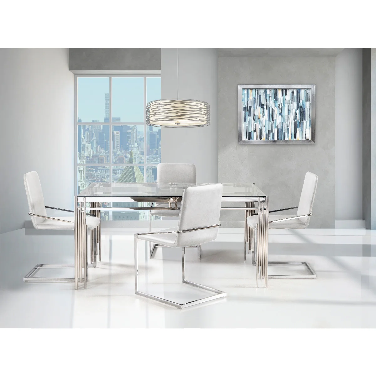 Ariya Dining Chair - White - Set Of Two - Image 4