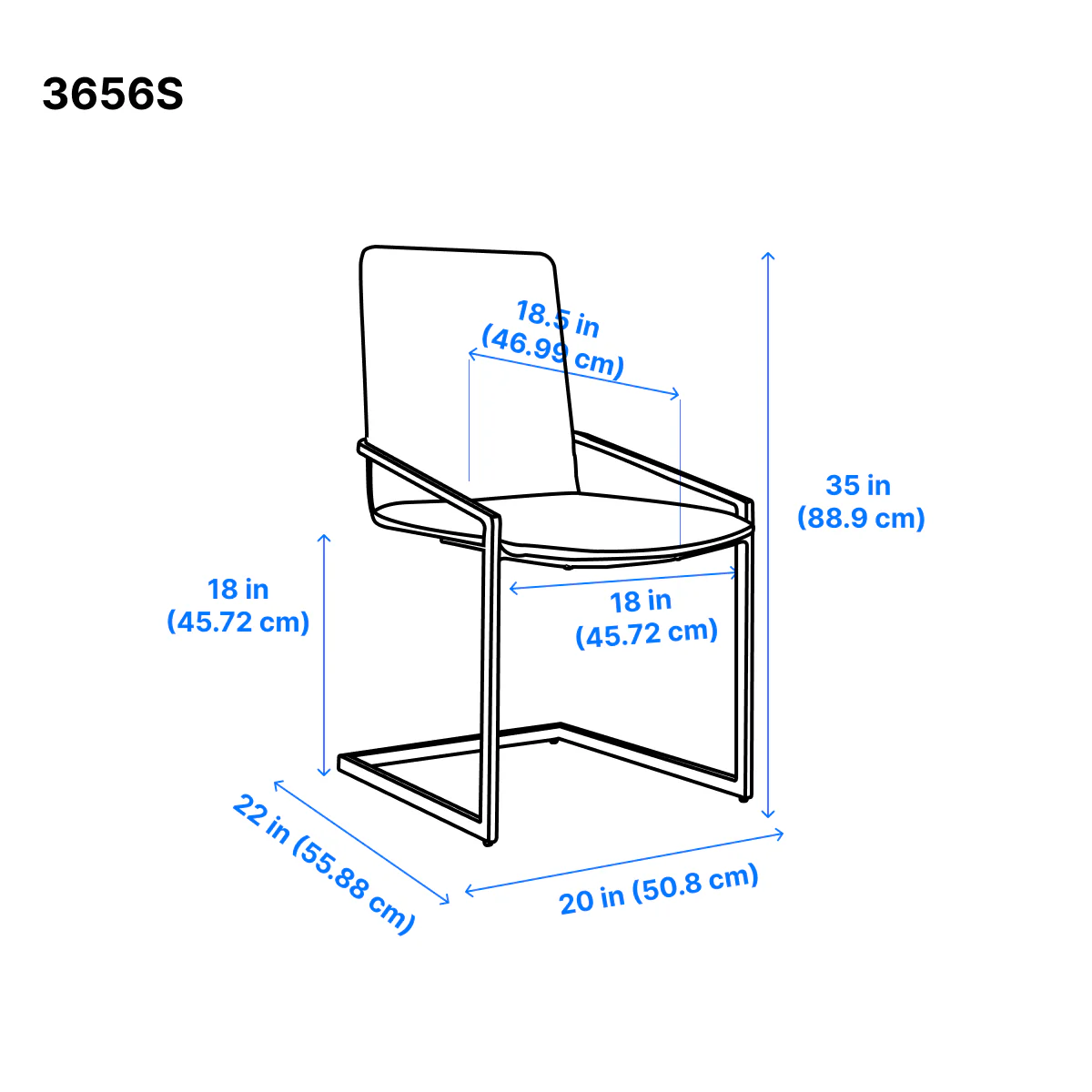 Ariya Dining Chair - White - Set Of Two - Image 8