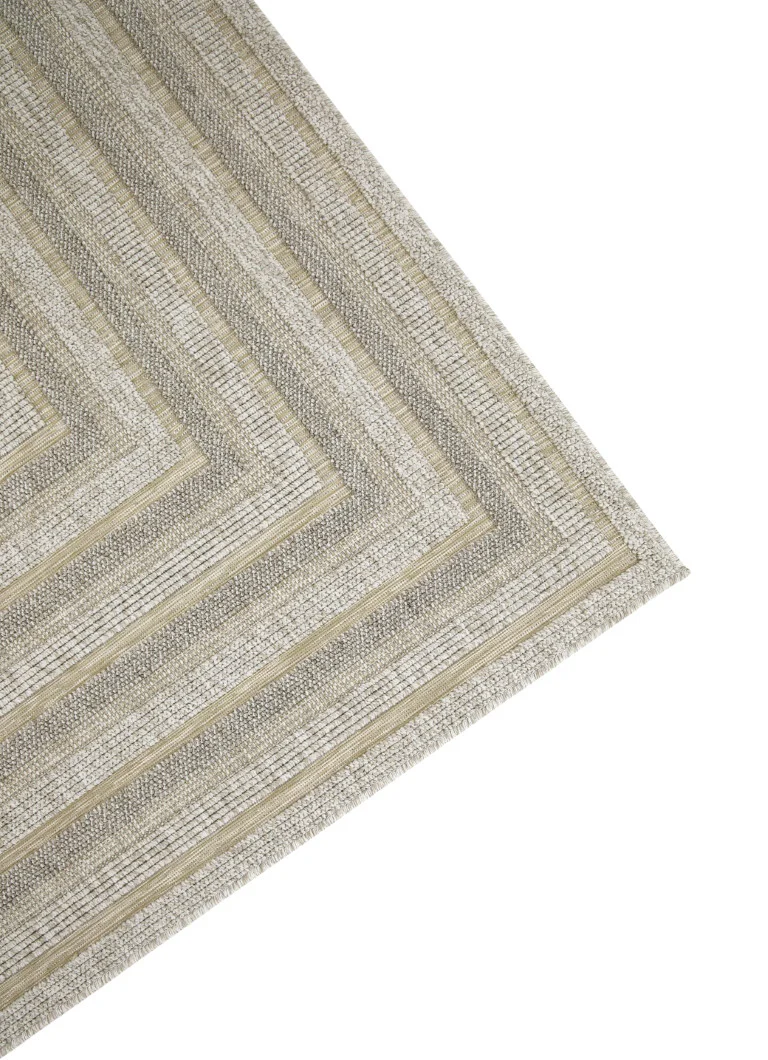 Assia Rectangles Outdoor Rug - 5' x 7' - Beige - Image 2