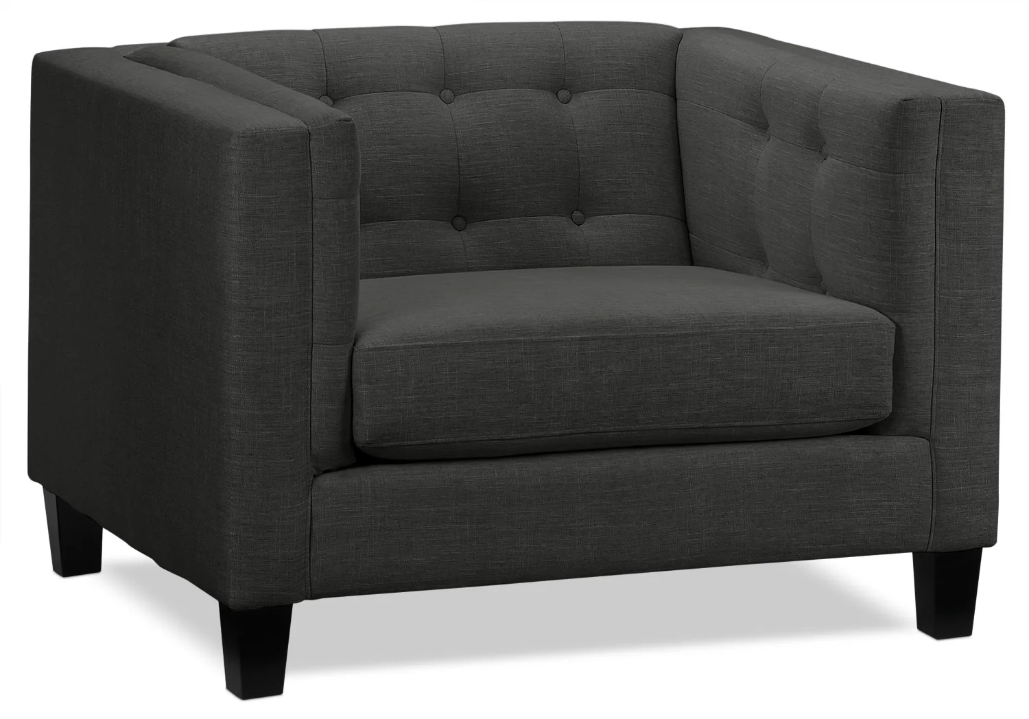 Astin Chair and a Half - Dark Grey - Image 3