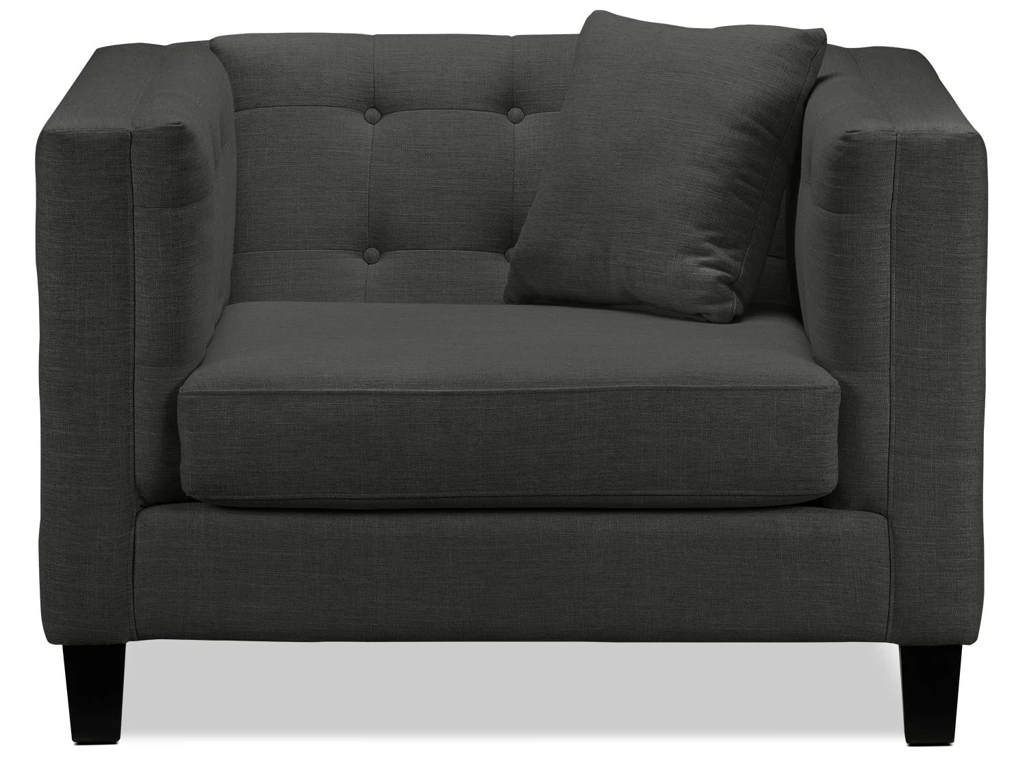 Astin Chair and a Half - Dark Grey - Image 4