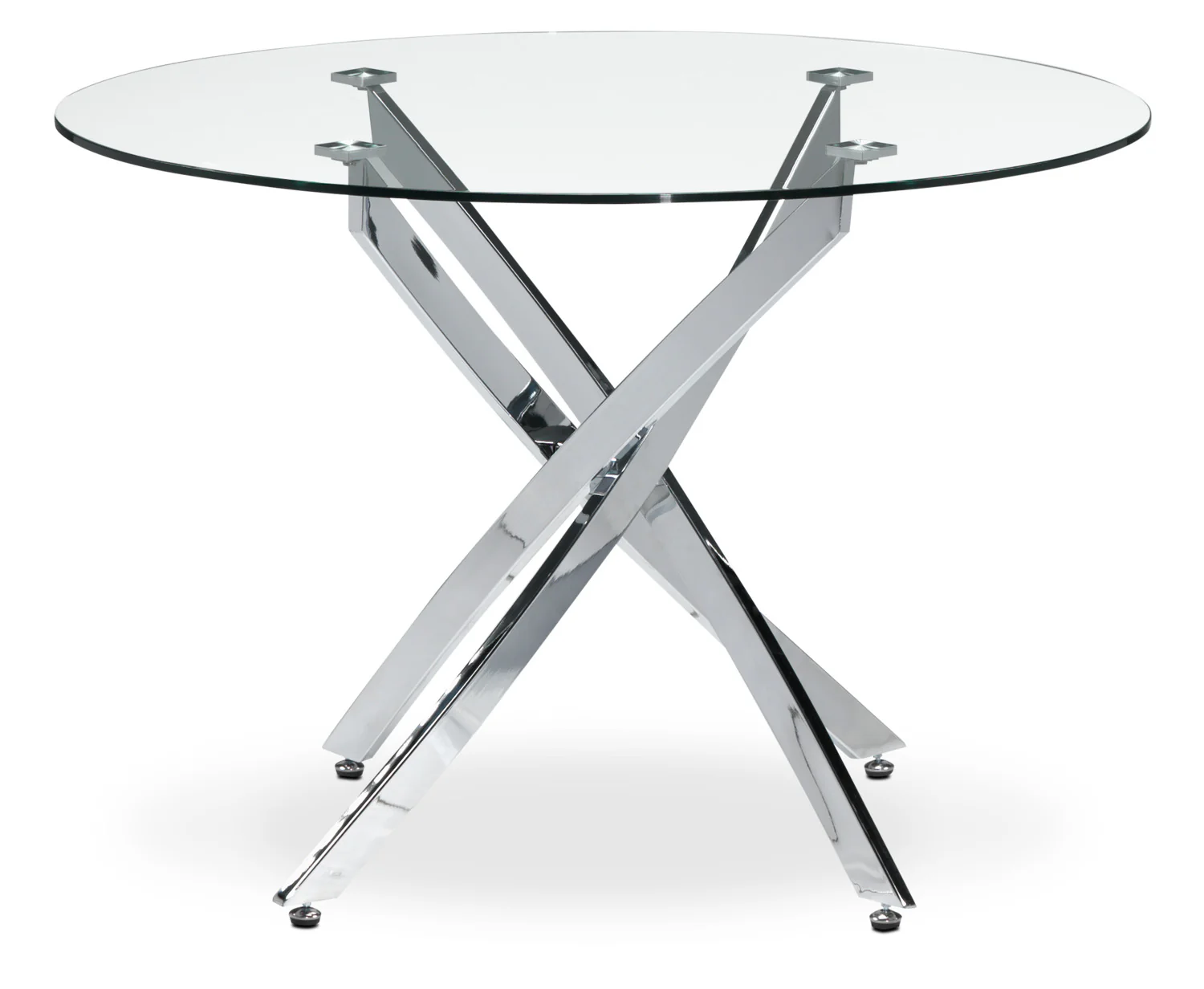 Atlantis 5-Piece Dinette Set - Chrome and Black - Image 2