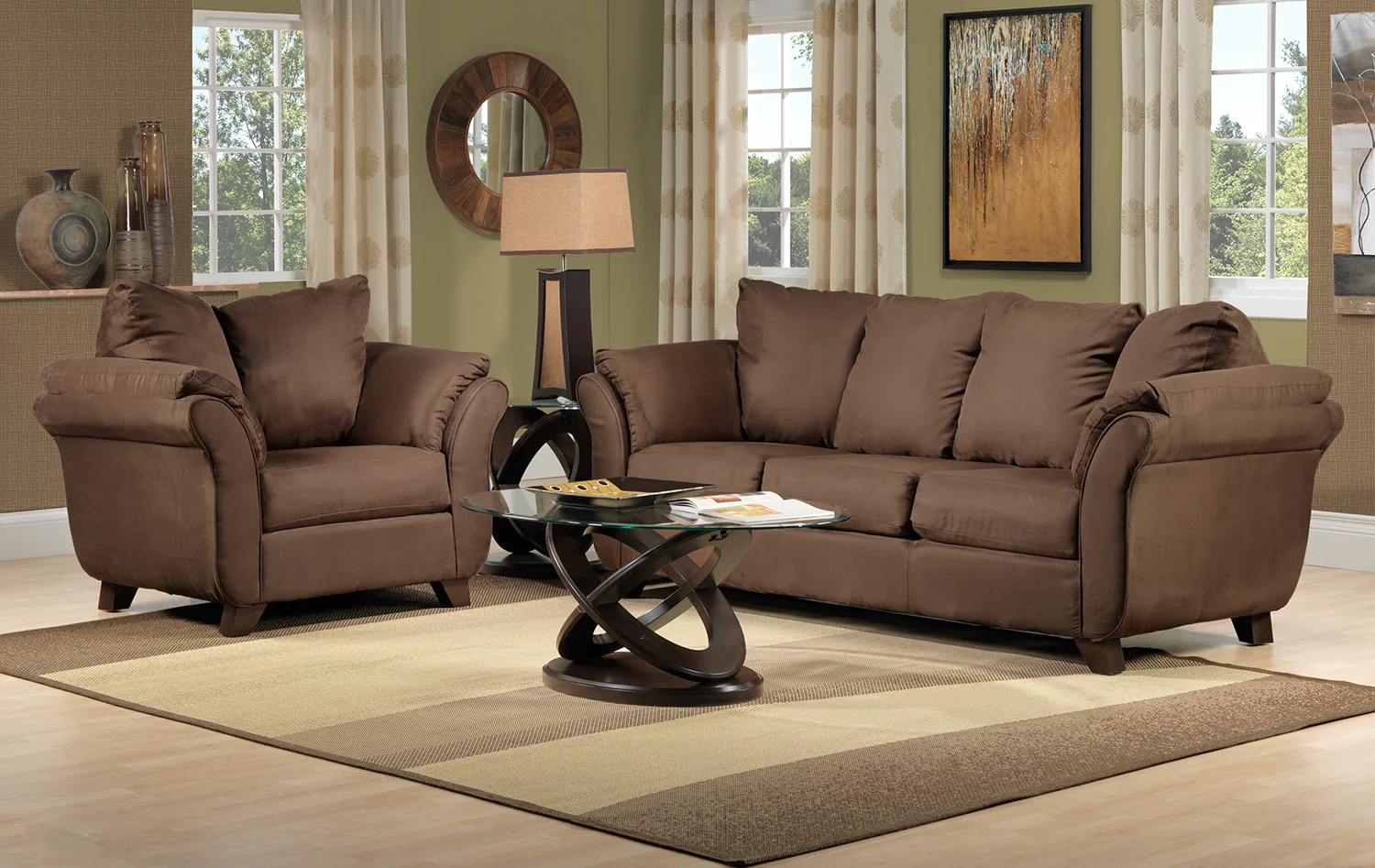 Atomic 26" End Table - Brown Cherry - Image 4