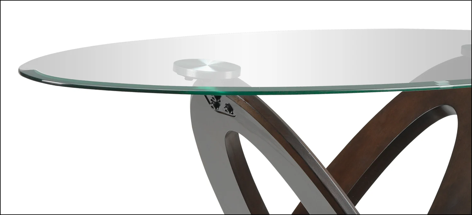 Atomic 48" Sofa Table - Brown Cherry - Image 2