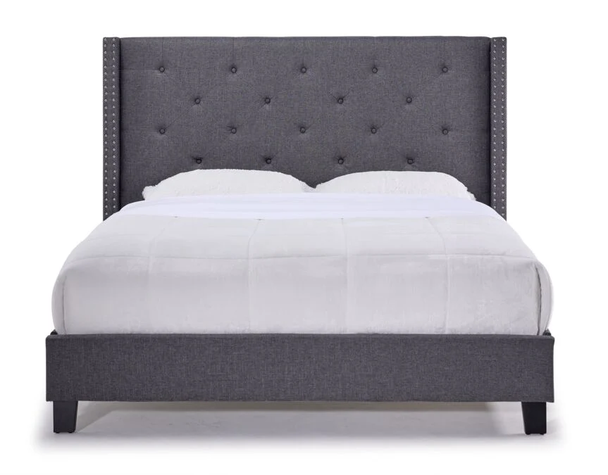 Audrey 3-Piece Full Bed - Dark Grey - Image 3