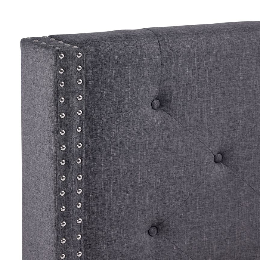 Audrey 3-Piece King Bed - Dark Grey - Image 4